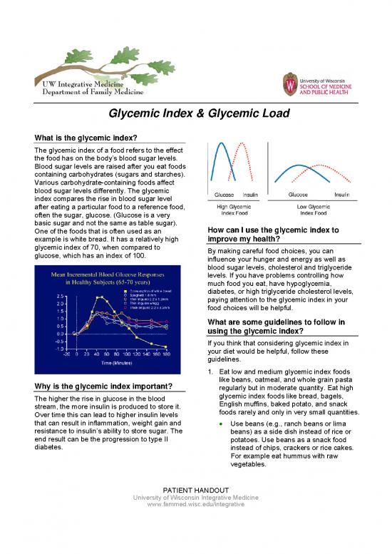 Glycemic Index Food Chart Pdf 134049 | Glycemic Index Load Chart