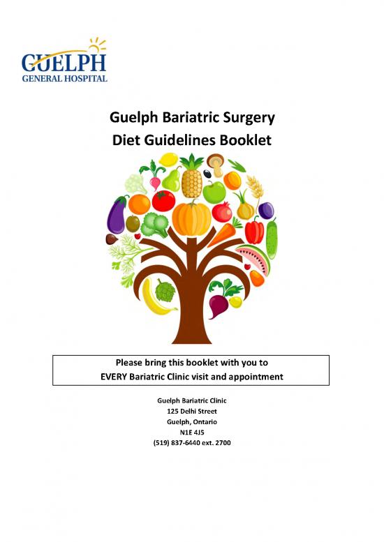 picture1_Protein Diet Pdf 140566 | Guelph General Hospital 2018 Bariatric Surgery Diet Guidelines Booklet