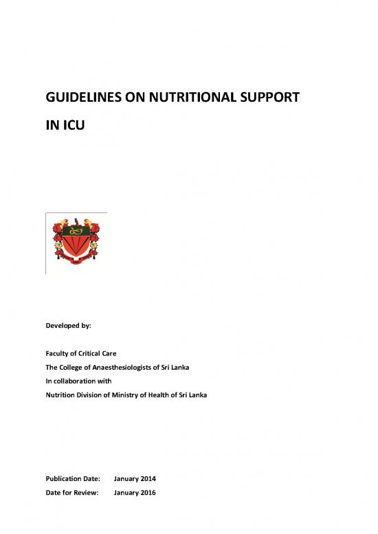 picture1_Parenteral Feeding Pdf 142661 | Guidelines On Nutritional Support In Icu