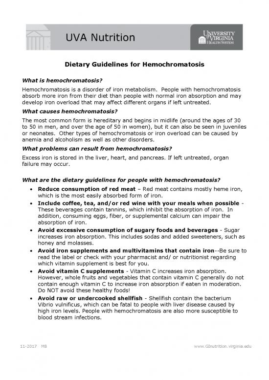picture1_Liver Failure Diet Pdf 142957 | Hemochromatosis 2017