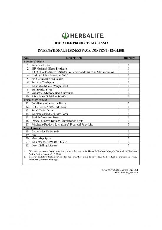 picture Herbalife Product Information Guide Pdf 141507 | Ibp Ma