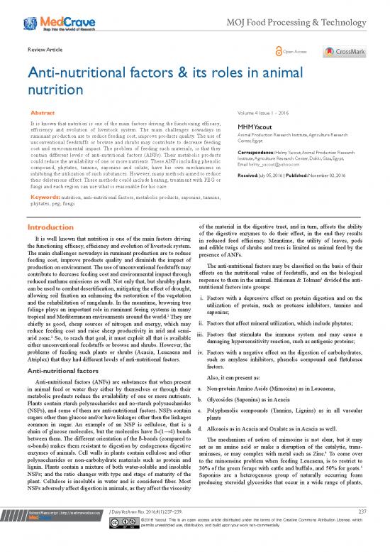 picture Anti Nutritional Factors In Food Pdf 142576 | Jdvar 04 00107