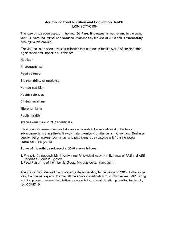 picture The Science Of Nutrition Pdf Free 141760 | Journal Of Food Nutrition And Population Health