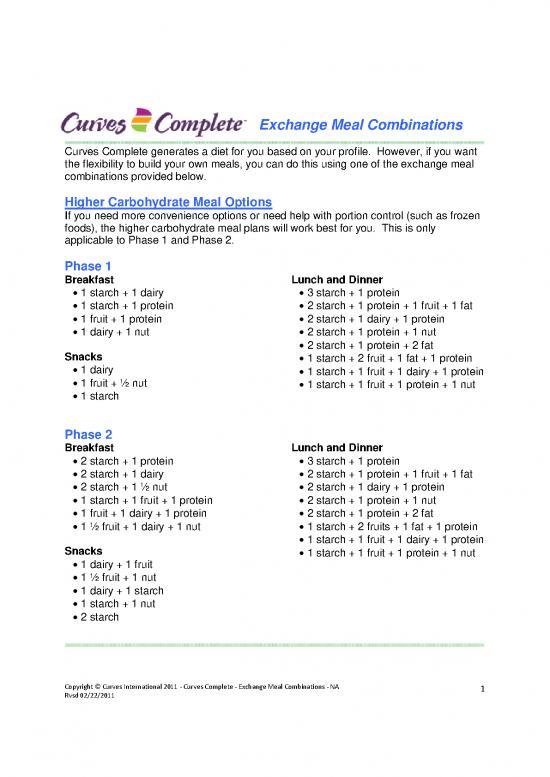 picture_Protein Diet Pdf 141217 | Meal Exchange Combinations Us