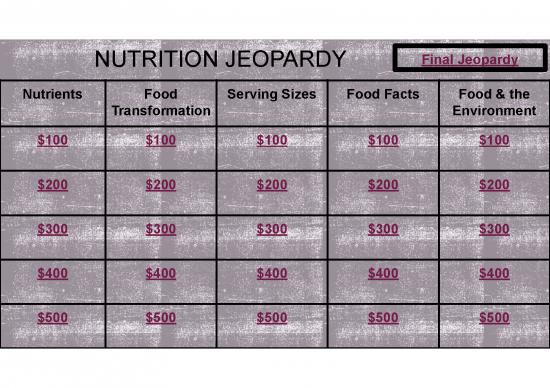 picture1_Nutrition Support Pdf 141708 | Nutrition Jeopardy