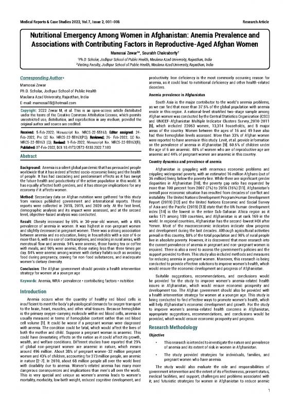 picture1_Nutritional Emergency Among Women In Afghanistan Anemia Prevalence And Associations With Contributing Factors In Reprodu
