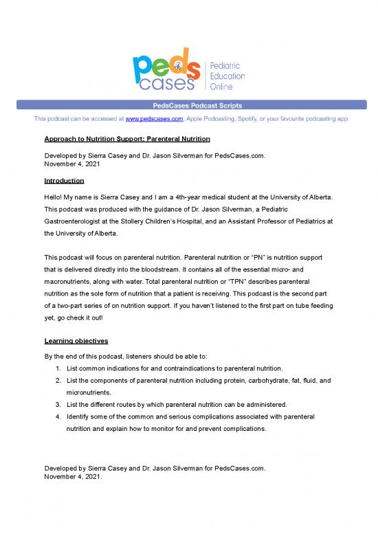 picture Parenteral Feeding Pdf 141641 | Parenteral Nutrition Script Finadocx
