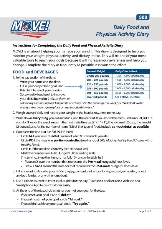 picture_Printable Food Calorie Chart Pdf 141195 | S08 Dailyfoodandphysicalactivitydiary