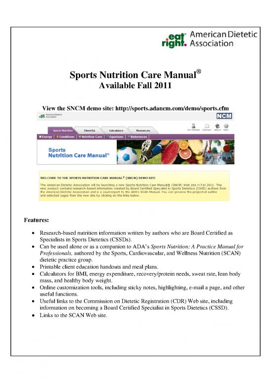 picture1_Sports Nutrition Manual Pdf 143171 | Sncm Features Outline