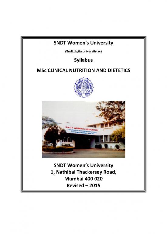 picture_Nutrition Therapy Pdf 142107 | Syllabus For Msc Clinical Nutrition And Dietetics