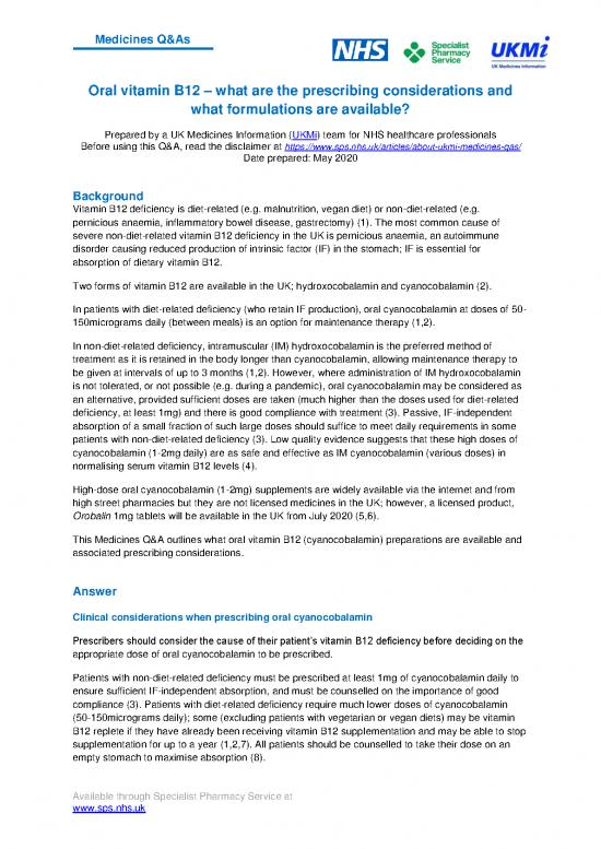 picture_Production Pdf 143167 | Ukmi Qa Oral Vitamin B12 Preparations May 2020