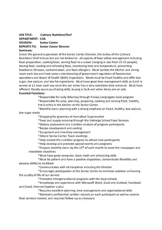 picture_Culinary Nutrition Pdf 142953 | Uxbridge Coa Chef Job Description