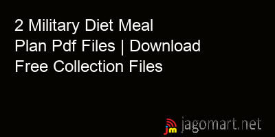 picture 2 Military Diet Meal Plan Pdf Files | Download Free Collection Files