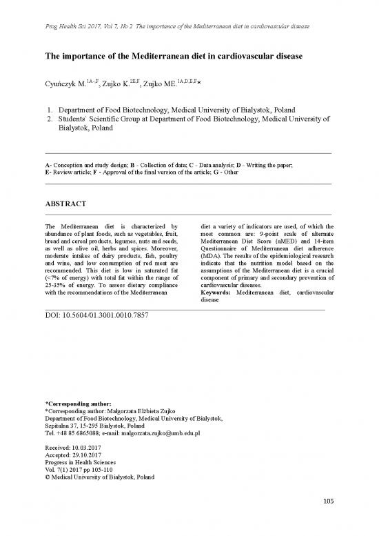 picture Diet Questionnaire Pdf 144184 | 105 110 Cyunczyk 0