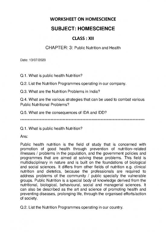 picture1_Public Nutrition Pdf 143738 | 200718105146 95 Worksheet On Class 12 Homescience On Chapter 3