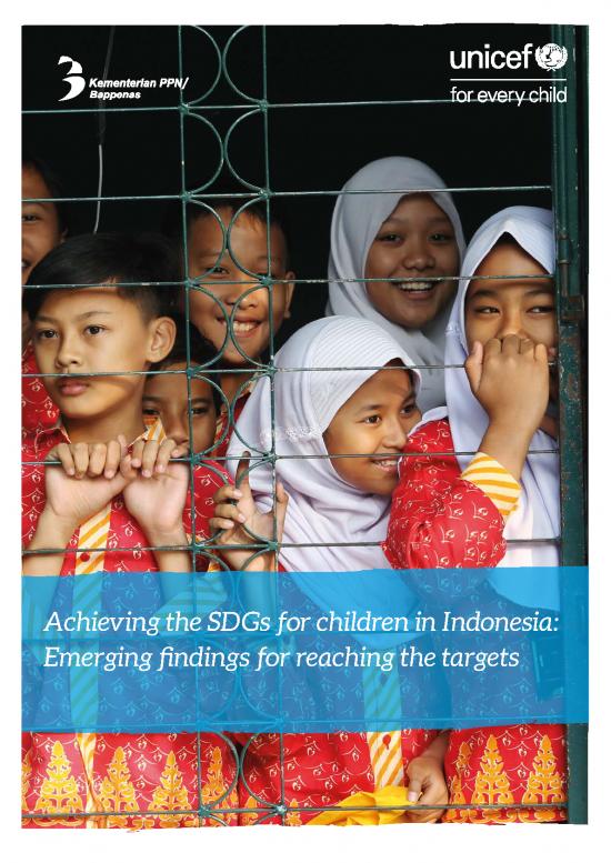 picture_Achieving The Sdgs For Children In Indonesiaː Emerging Findings For Reaching The Targets
