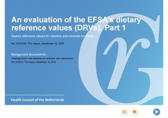 picture_Achtergronddocument An Evaluation Of The Efsa's Dietary Reference Values (drvs) Part 1