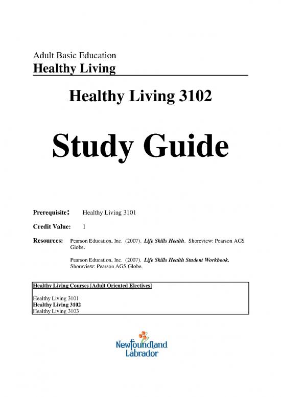picture_Healthy Nutrition Pdf 145054 | Adultlearning Adult Abe 2010 Healthy Living3102 Study Guide