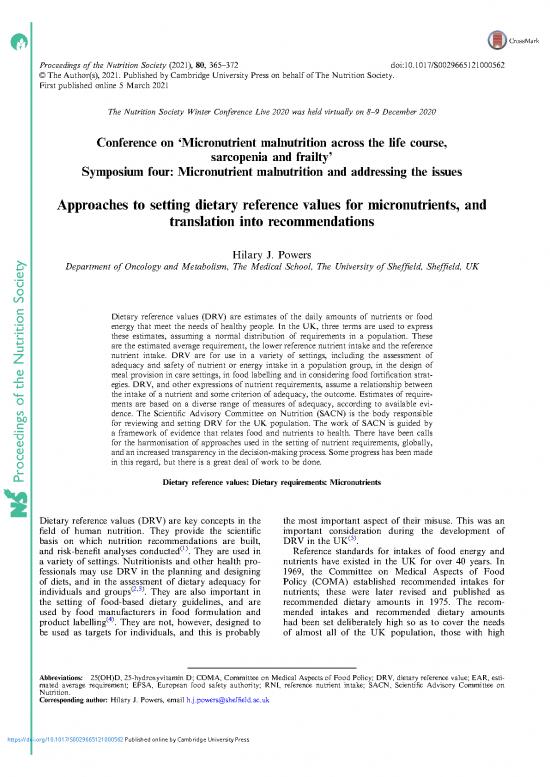 picture1_Healthy Nutrition Pdf 143335 | Approaches To Setting Dietary Reference Values For Micronutrients And Translation Into Recommendations