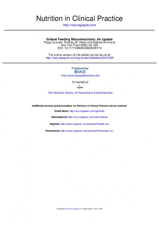 picture1_Nutrition In Clinical Practice Pdf 143254 | Aspen Ncp En Misconnections 6 09
