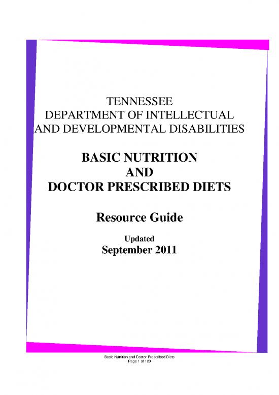 picture Nutrition Guide For Weight Loss Pdf 143980 | Basic Nutrition And Doctor Prescribed Diets Resource Guide