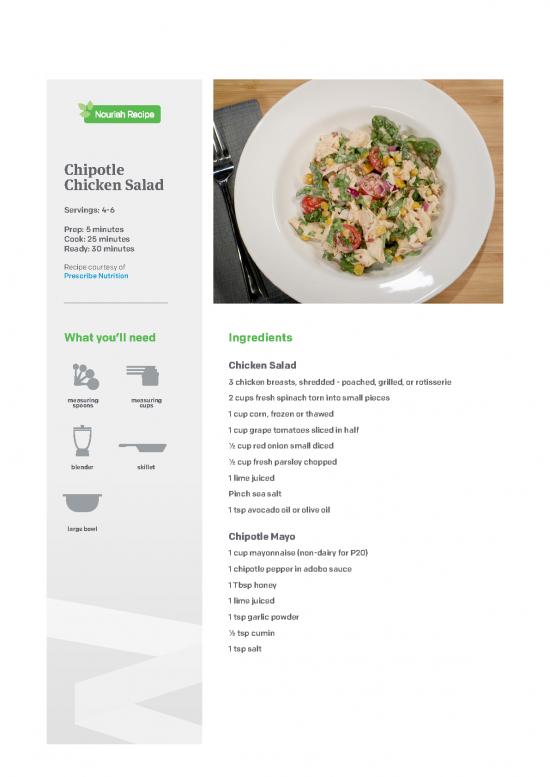 picture_Nutrition Therapy Pdf 144436 | Chipotle Chicken Salad
