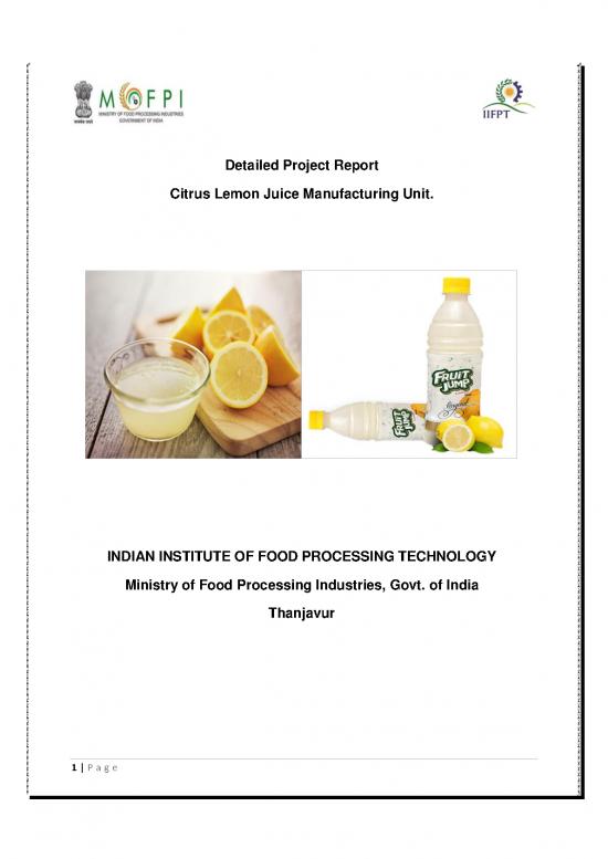 picture_Processing Pdf 145773 | Citrus Lemon Juice Manufacturing Unit Dpr By Iifpt