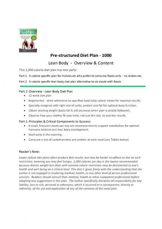 picture Protein Diet Pdf 144062 | Competition Nutrition Now 1000