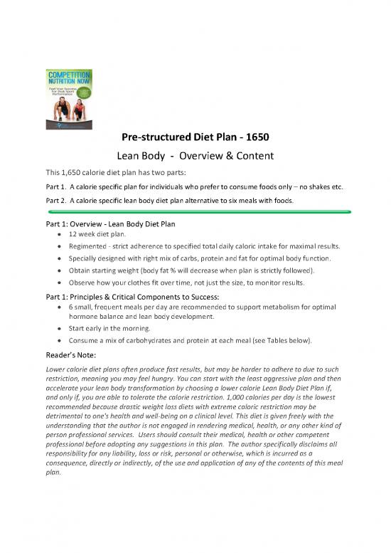 picture Protein Diet Pdf 144064 | Competition Nutrition Now 1650