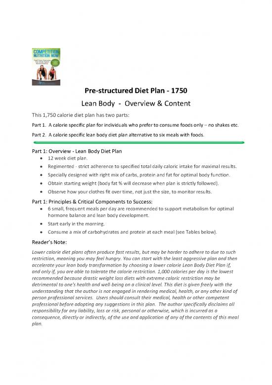 picture Protein Diet Pdf 144065 | Competition Nutrition Now 1750