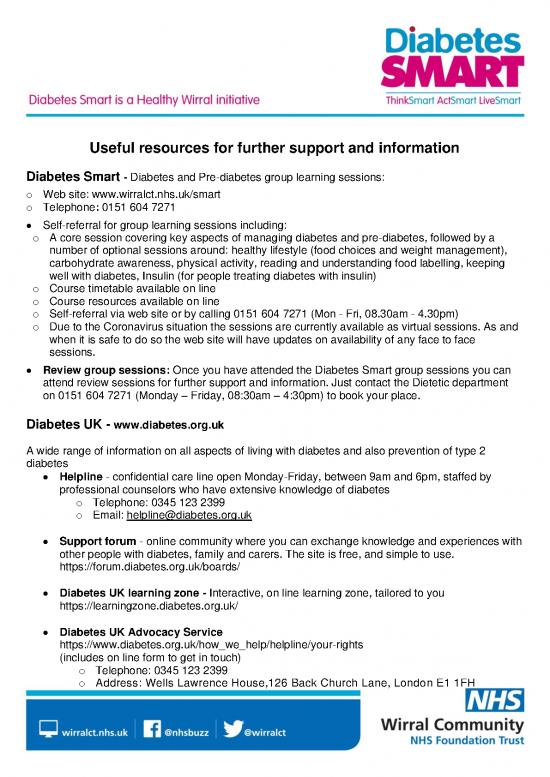 picture_Diabetessmart Useful Resources For Further Support And Information Jan 2022