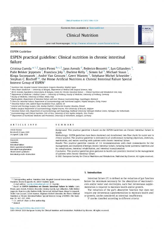 picture_Nutrition Therapy Pdf 145029 | Espen Practical Guideline Clinical Nutrition In Chronic Intestinal Failure