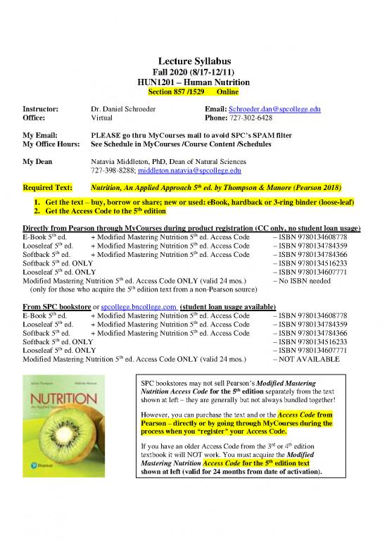 picture_Applied Nutrition Pdf 143236 | Fall 2020 Hun1201 Lecture Syllabus Schedule (580)