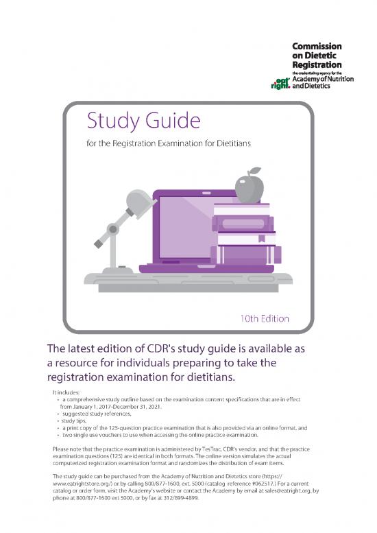 picture Nutrition Study Guide Pdf 144682 | Fnce Rd Study Guide Handout
