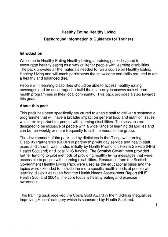 picture_Healthy Nutrition Pdf 143855 | Healthy Eating Healthy Living Background Guidance For Trainers