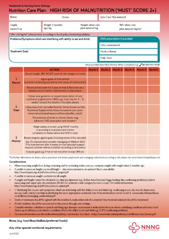 picture Nutrition In Nursing Pdf 143650 | High Risk