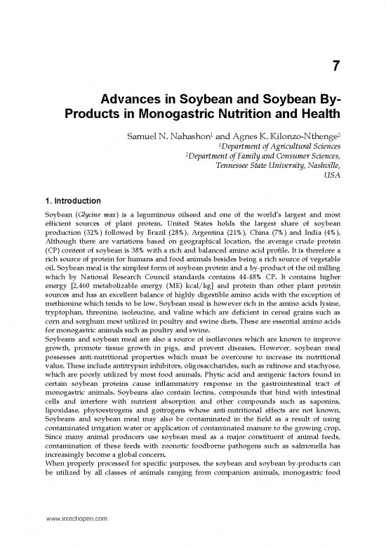 picture_Monogastric Nutrition Pdf 145283 | Intechadvances In Soybean And Soybean By Products In Monogastric Nutrition And Health