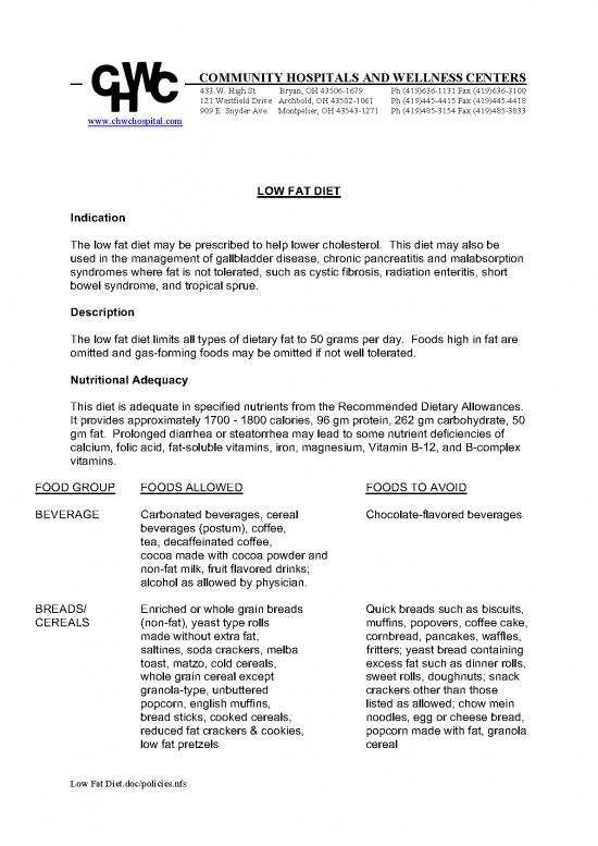 picture Short Bowel Syndrome Diet Pdf 143363 | Low Fat Diet 1