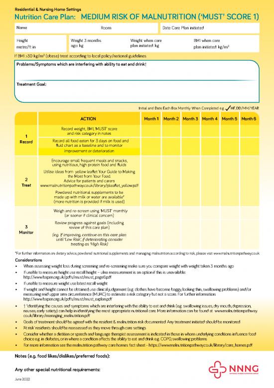 picture Nutrition In Nursing Pdf 143651 | Medium Risk