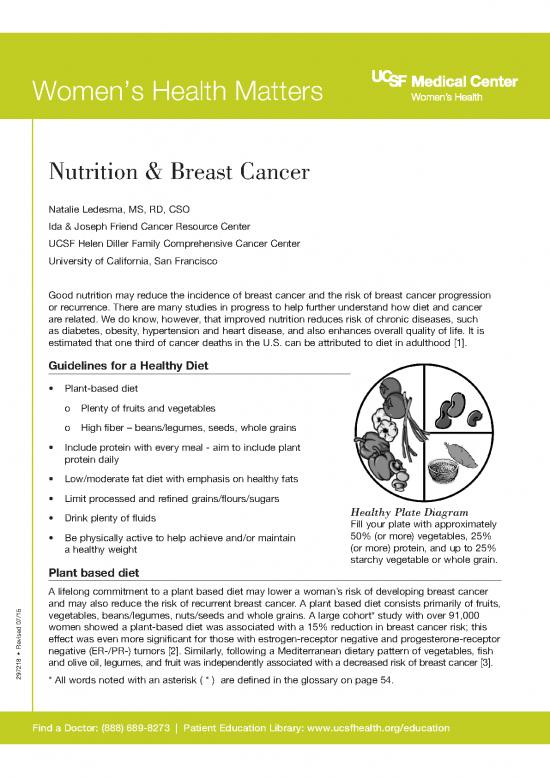 picture Healthy Nutrition Pdf 144703 | Nutrition Breast