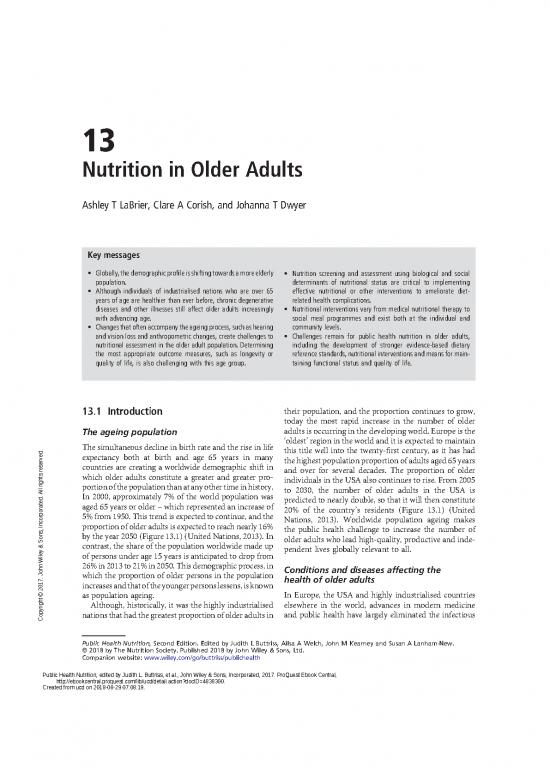 picture1_Public Nutrition Pdf 144104 | Nutrition In Older Adult In  Public Health Nutrition, 2nd Ed