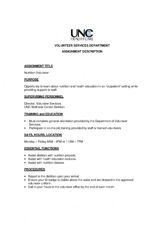 picture1_Nutrition Support Pdf 144194 | Pdf Medctr Volunteer Services Tests Job Descriptions Nutrition