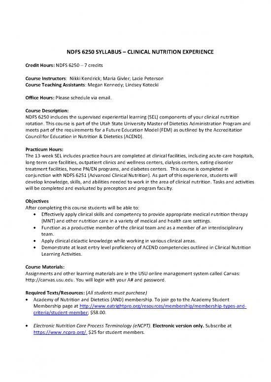 picture1_Nutrition Therapy Pdf 145535 | Syllabus Lags Clinical Nutrition Experience