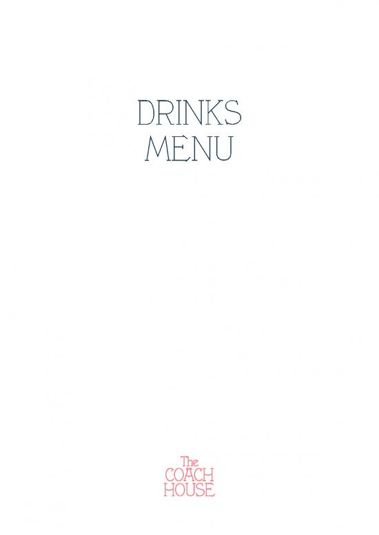 picture_The Coach House Restaurant Drinks List With Wines 160822