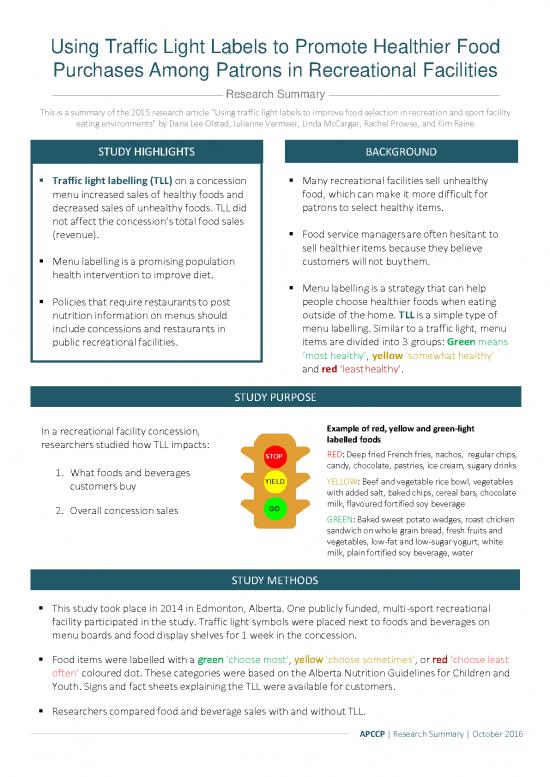 picture Healthy Nutrition Pdf 145513 | Trafficlight Labelling