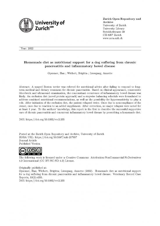 picture Protein Diet Pdf 144558 | Vet Record Case Reports   2022   Opsomer   Homemade Diet As Nutritional Support For A Dog Suffering From Chronic