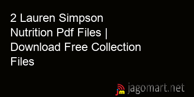 picture 2 Lauren Simpson Nutrition Pdf Files | Download Free Collection Files
