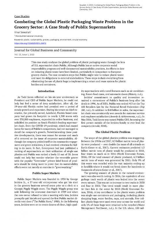 picture1_Corporate Pdf 146854 | 36872 Combating The Global Plastic Packaging Waste Problem In The Grocery Sector A Case Study Of Publix Supermarkets