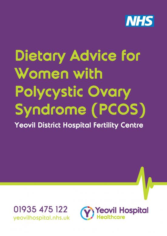 picture1_Diet Therapy Book Pdf 146756 | A5 Yeovil Nhs Dietry Advice For Women With Polycystic Ovary Syndrome Web