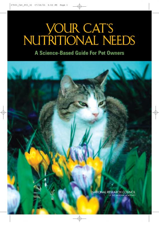 picture_Food Guide Pdf 147397 | Cat Nutrition Final